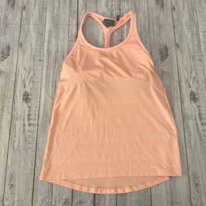 Athleta Size XXS Coral Scoop Neck Racerback Athletic Tank Top Machine Washable